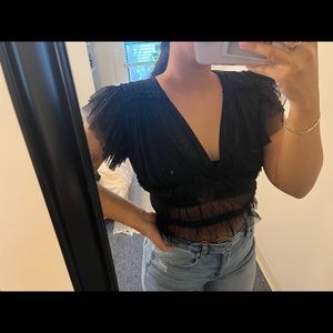 Free people sheer top